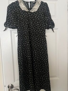 Avon Fashions Midi Dress Peter Pan Lace Collar Size 5/6